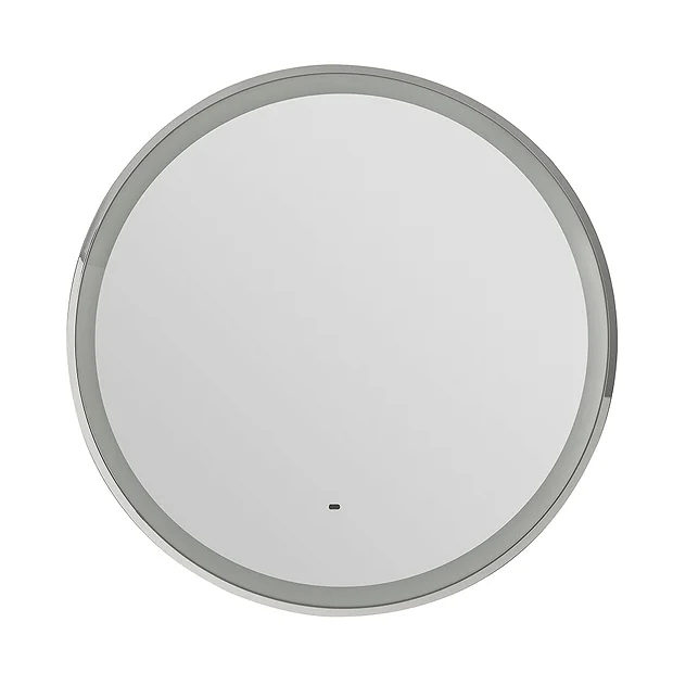 Heritage Newick Chrome 590mm Illuminated Circular Mirror With Demister Pad