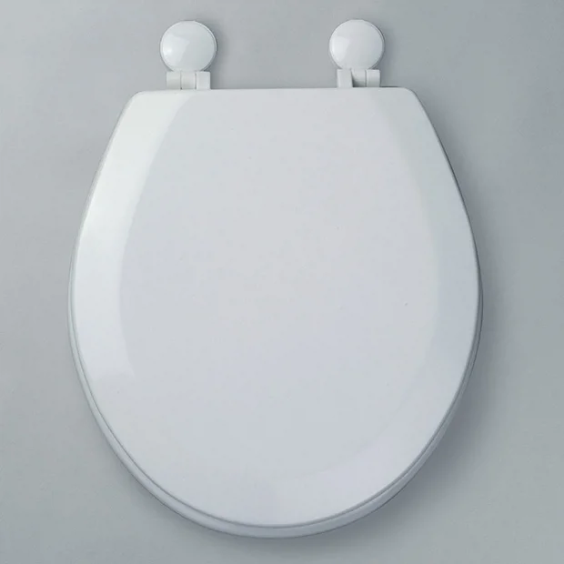Tavistock Meridian Gloss White Moulded Wood Toilet Seat