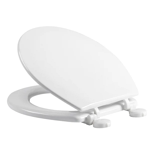 Tavistock Meridian Gloss White Moulded Wood Toilet Seat - Image 2