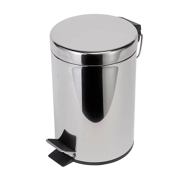 Croydex 3 Litre Stainless Steel Pedal Bin - Image 3