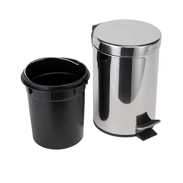 Croydex 3 Litre Stainless Steel Pedal Bin - Image 4