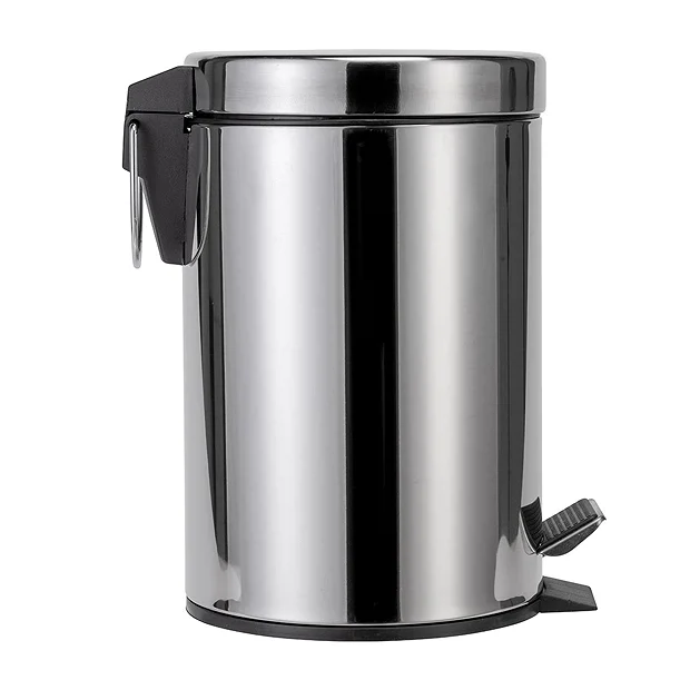 Croydex 3 Litre Stainless Steel Pedal Bin - Image 5