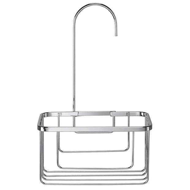Croydex Hanging Shower Riser Rail Caddy - Chrome Plated - Image 5