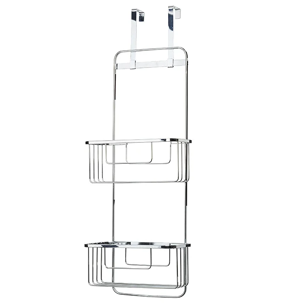 Croydex Hanging Double Storage Basket - Chrome Plated - Image 3