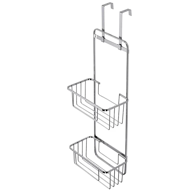 Croydex Hanging Double Storage Basket - Chrome Plated - Image 5