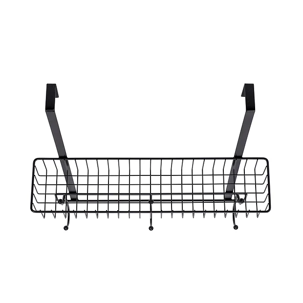 Croydex Matt Black Large Hook Over Shower Caddy - Image 3