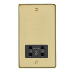 Revive Shaver Socket Brushed Brass/Black