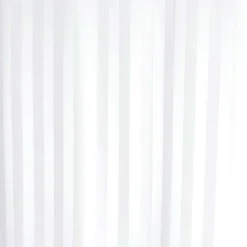 Satin Stripe Shower Curtain W1800 X H2000mm - White