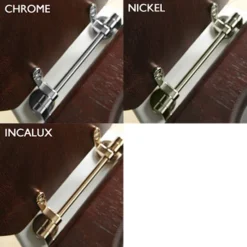 Silverdale Traditional Luxury Light Oak Wooden Toilet Seat With Nickel Hinges