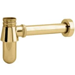 Deva Gold 1 1/4" Bottle Trap With Wall Extension