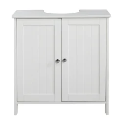 Tongue And Groove Under Basin Cabinet - White