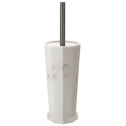 Trafalgar Grey Marble Effect Polyresin Toilet Brush Holder