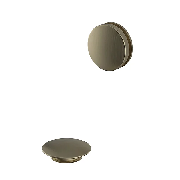 Heritage Push Button Bath Waste - Brushed Brass