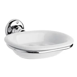 Traditional Ceramic Soap Dish & Holder