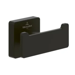 Villeroy & Boch Villeroy And Boch Elements Striking Double Robe Hook - Matt Black