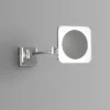 Venice Chrome Square 3x Magnifying LED Cosmetic Mirror