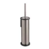 Venice Brushed Nickel Toilet Brush & Holder
