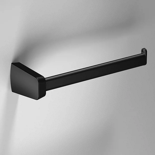 Venice Square Black Right Hand Towel Bar - Image 2