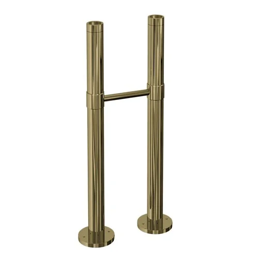 Burlington Gold Freestanding Bath Standpipes With Support Bar - Image 2