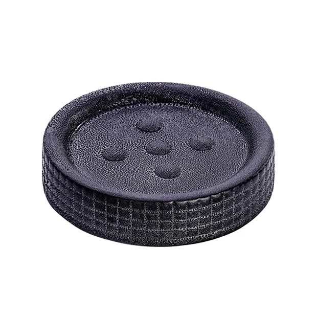 Wenko Polaris Jet Ceramic Anthracite Soap Dish - Image 2