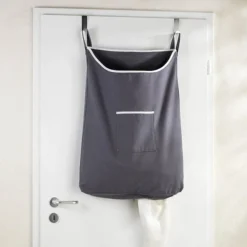 Wenko Space-Saving Laundry Bag - Dark Grey