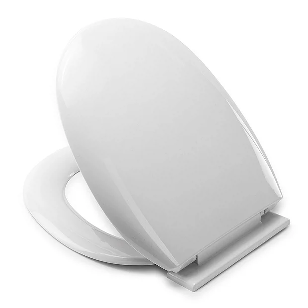 Croydex Anti-Bacterial Polypropylene Toilet Seat With Slow-Close Hinge - White - Image 3