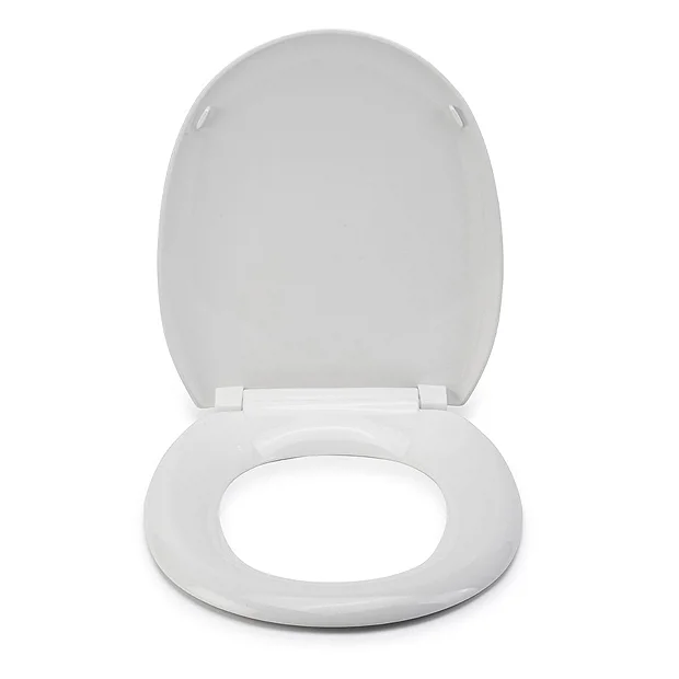 Croydex Anti-Bacterial Polypropylene Toilet Seat With Slow-Close Hinge - White - Image 5