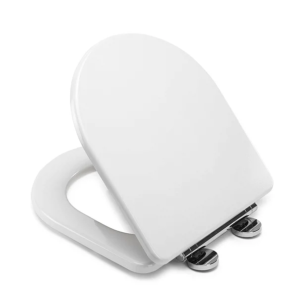 Croydex Garda D-Shape White Flexi-Fix Toilet Seat With Soft Close And Quick Release - Image 2