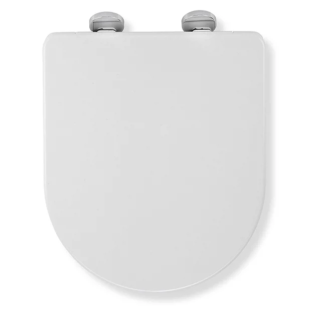 Croydex Flexi-Fix Eyre D-Shape White Anti-Bacterial Toilet Seat With Soft Close And Quick Release - Image 3