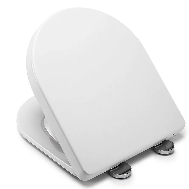 Croydex Flexi-Fix Eyre D-Shape White Anti-Bacterial Toilet Seat With Soft Close And Quick Release - Image 5