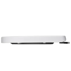 Croydex Flexi-Fix Eyre D-Shape White Anti-Bacterial Toilet Seat With Soft Close And Quick Release