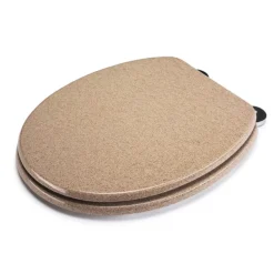 Croydex Flexi-Fix Dorney Sandstone Effect Anti-Bacterial Toilet Seat