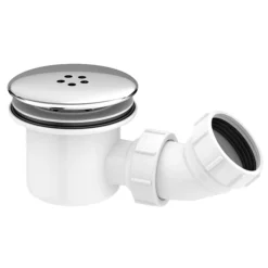 Imperia 90mm Hi-Flow Shower Waste With Chrome Grill