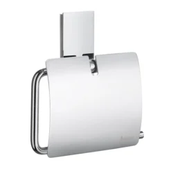 Smedbo Pool Toilet Roll Holder With Cover - Polished Chrome